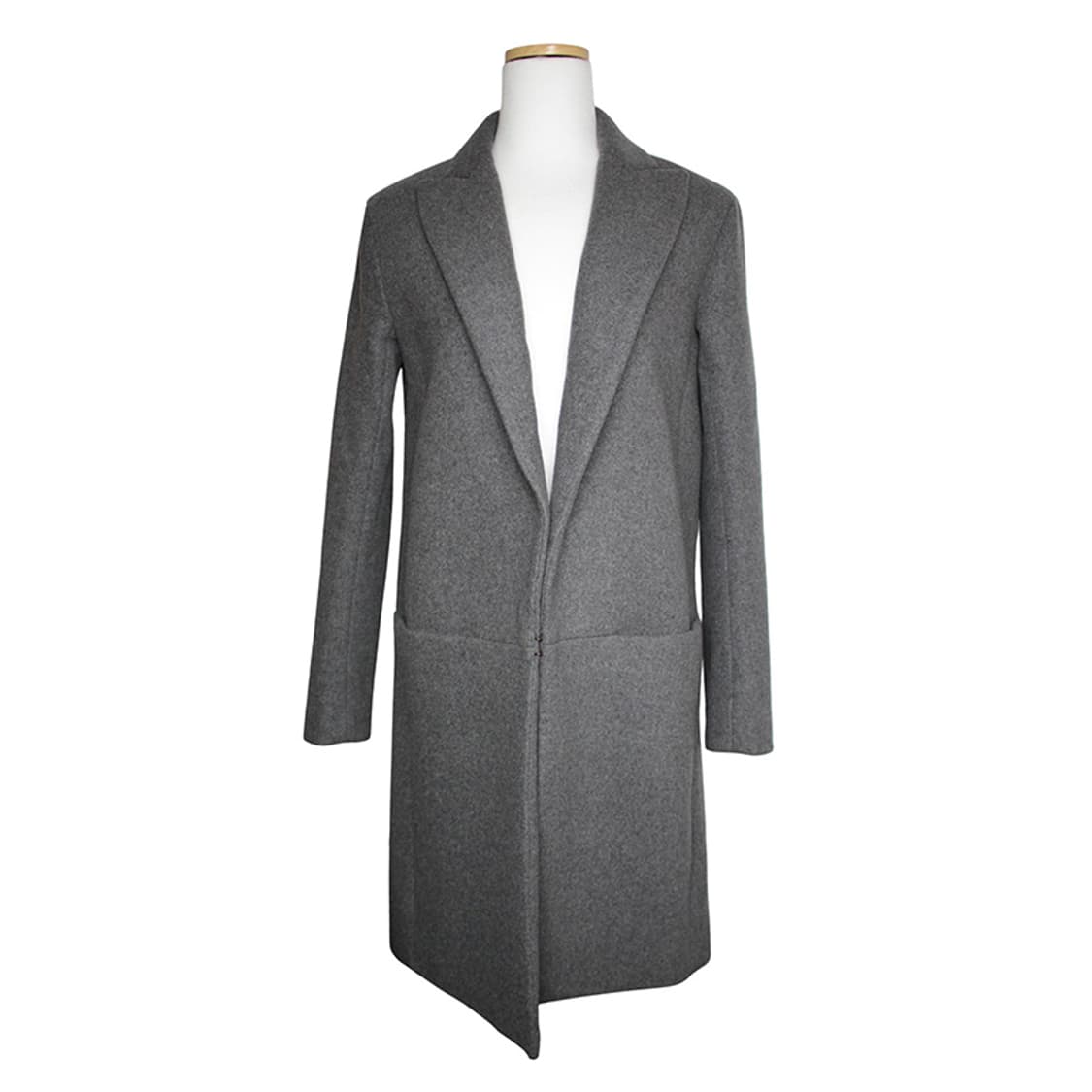 띠어리 차콜그레이 캐시미어 코트 44, 55 상품이미지1