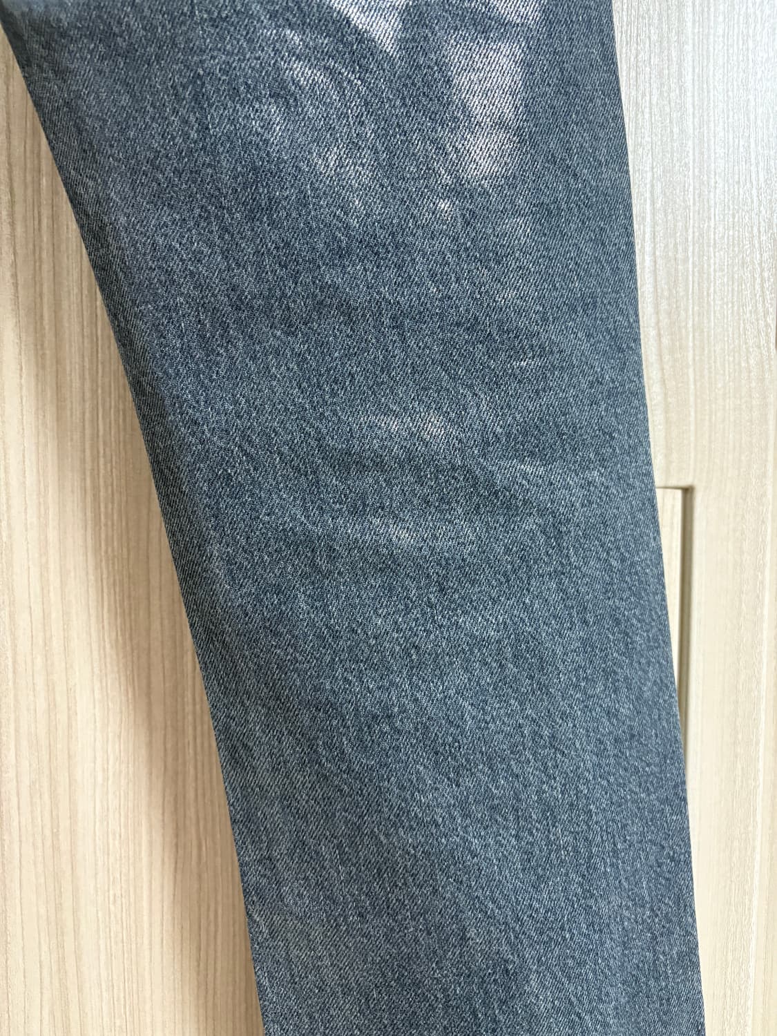 ZARA X LUDOVIC DE SAINT SERNIN 블루 왁스 코팅진 상품이미지4