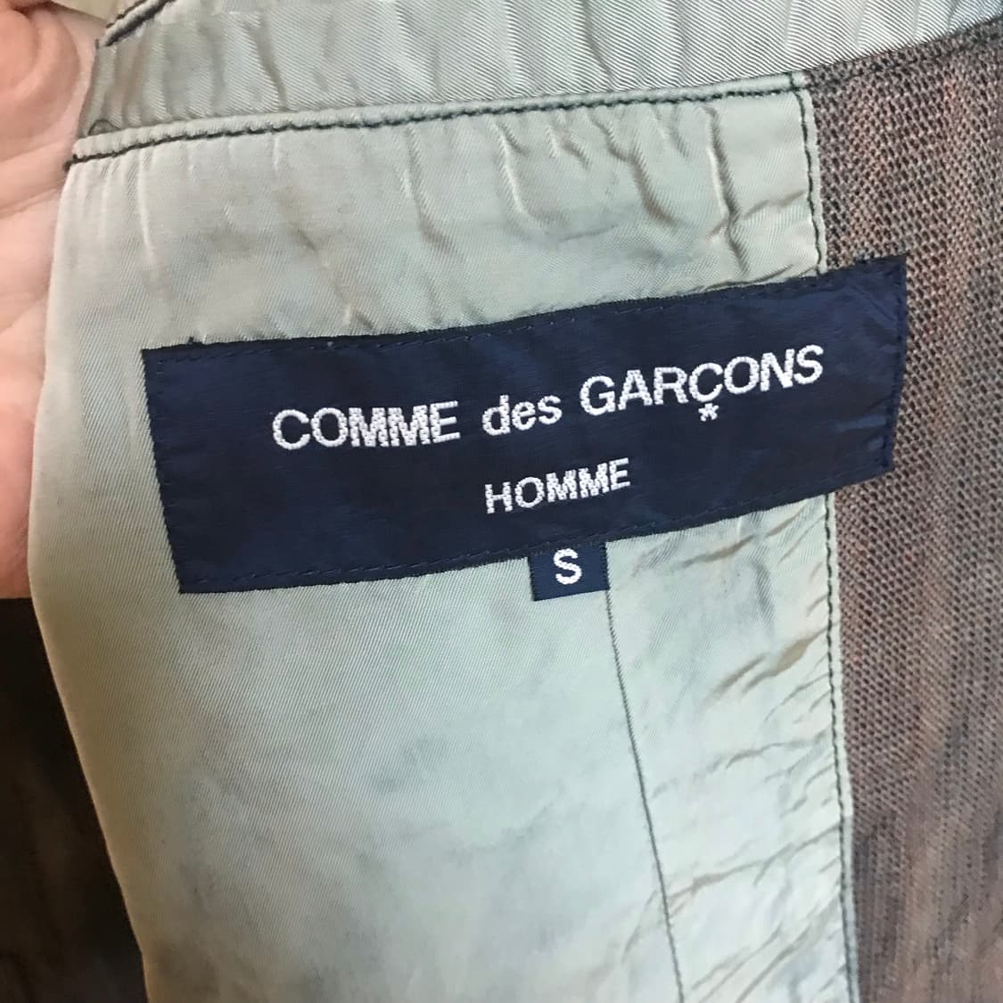 Garment washed wool tailored jacket 상품이미지5