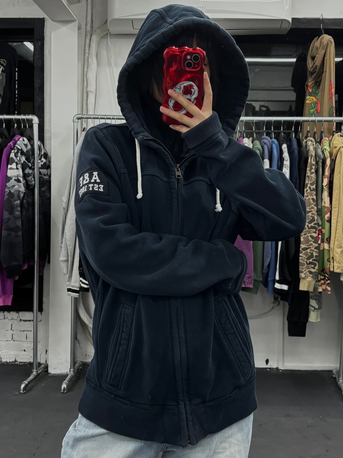 아베크롬비 레이어드 후드 자켓 상품이미지1