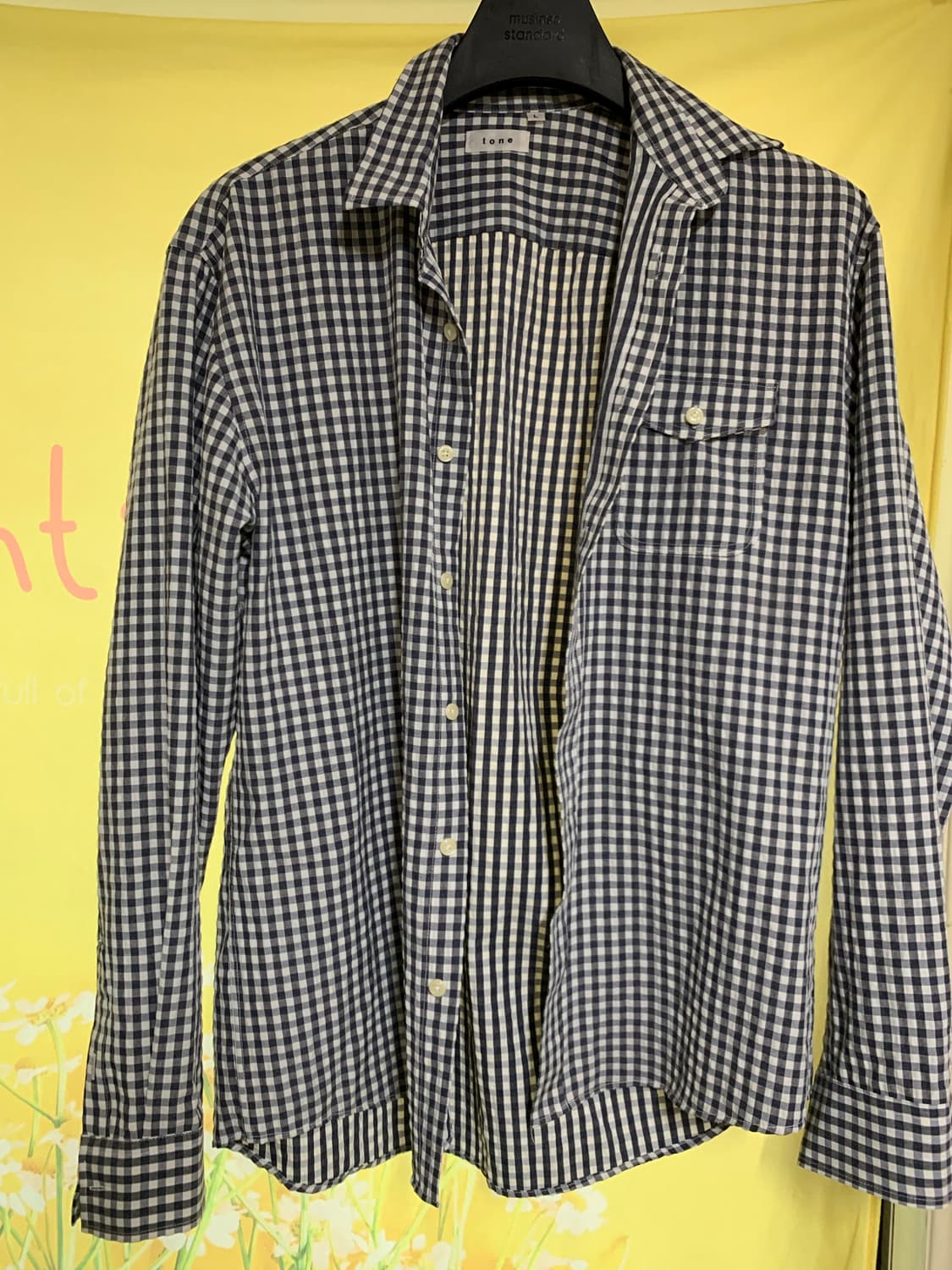 톤 셔츠 체크 남방 미사용품 판매합니다 상품이미지1