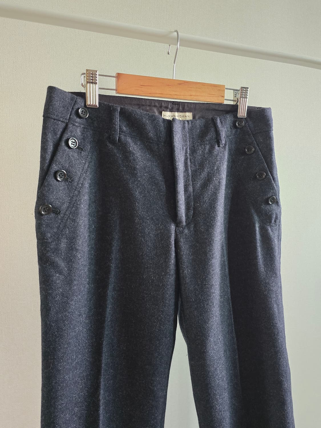 HUMAN WOMAN 울 더블버튼 슬랙스 상품이미지2