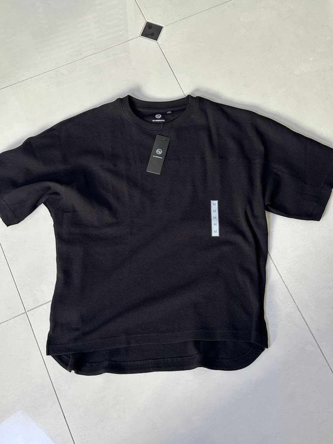 WAFFLE OVERSIZ HALF SLEEVE TEE 오버사이즈 티셔츠 상품이미지3