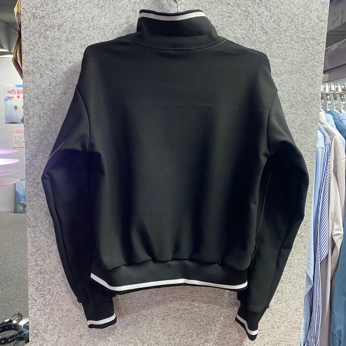 본네 패치 블랙 트랙 자켓 집업 B3762 상품이미지5