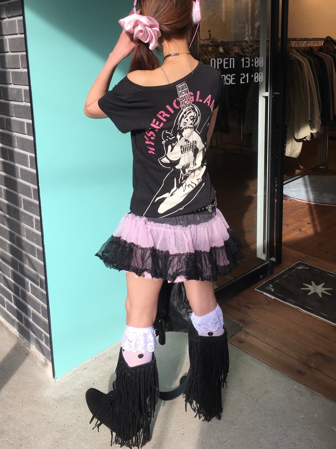 히스테릭글래머 히스걸 기타 백로고 반팔 상품이미지3