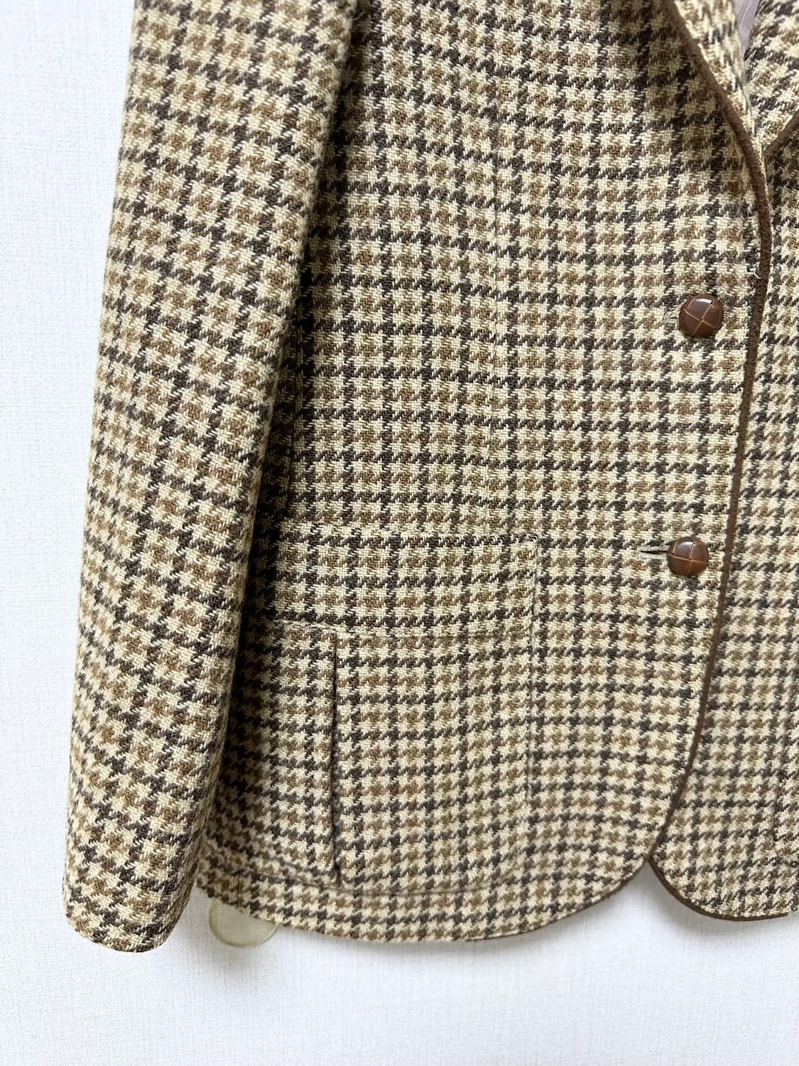 (수선필요)빈티지 울100 자켓 상품이미지3