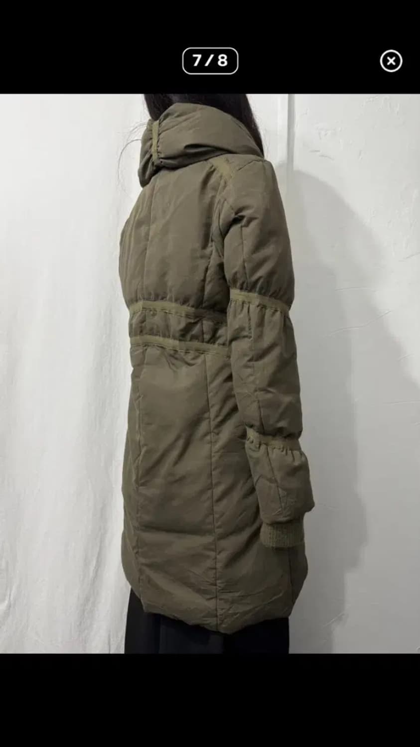 빈티지 카키 패딩 상품이미지7