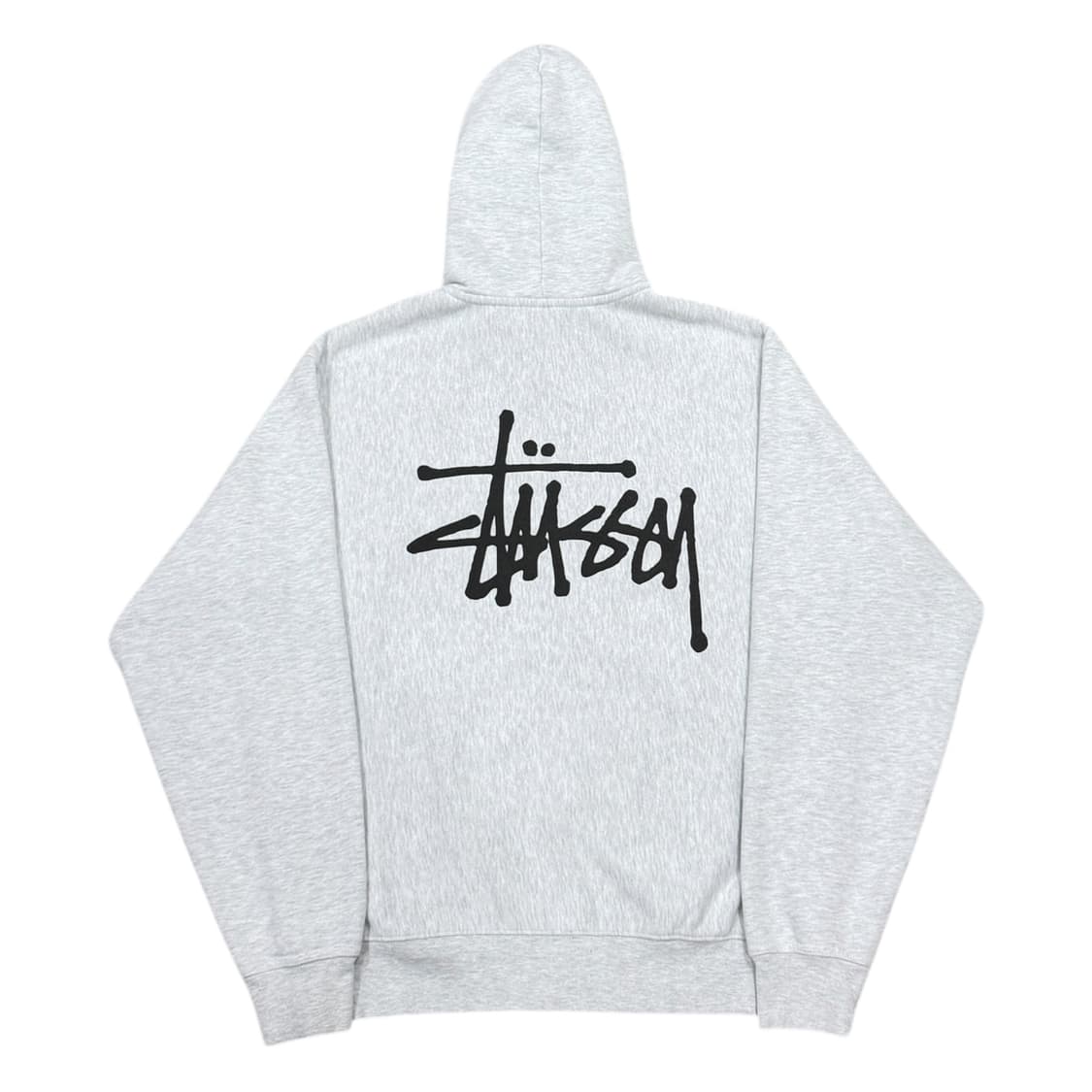 스투시 베이직 빅로고 기모 후드집업 자켓 애쉬 헤더그레이 M 상품이미지3