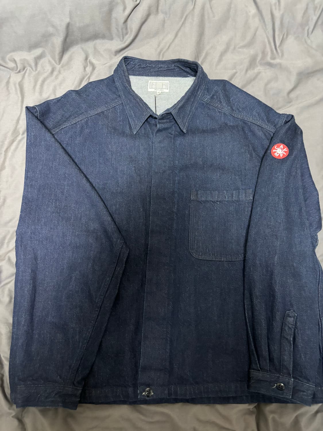 [ XL ] 카브엠트 데님 숏 셔츠 자켓 상품이미지4