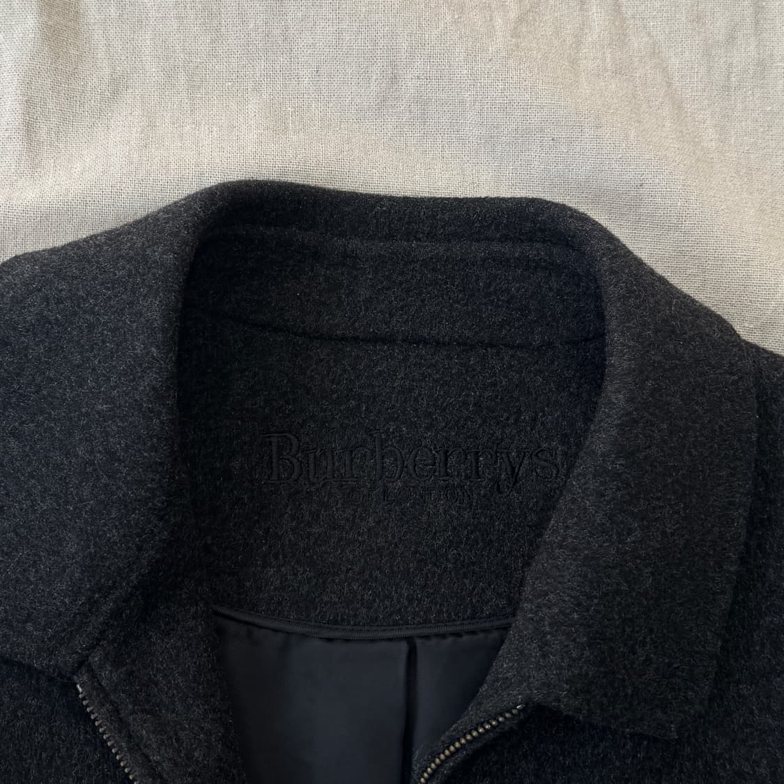 버버리 빈티지 캐시미어100% 집업 자켓 L 상품이미지6