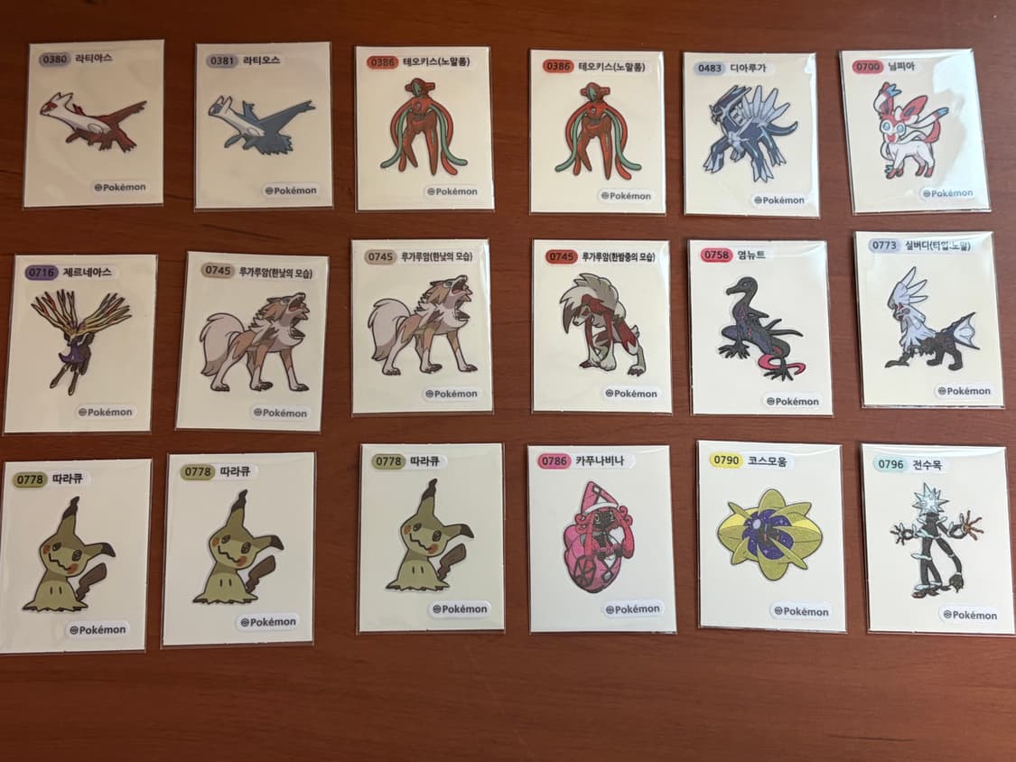 Popopo포켓몬 띠부씰 개별로 팔아요! 상품이미지2