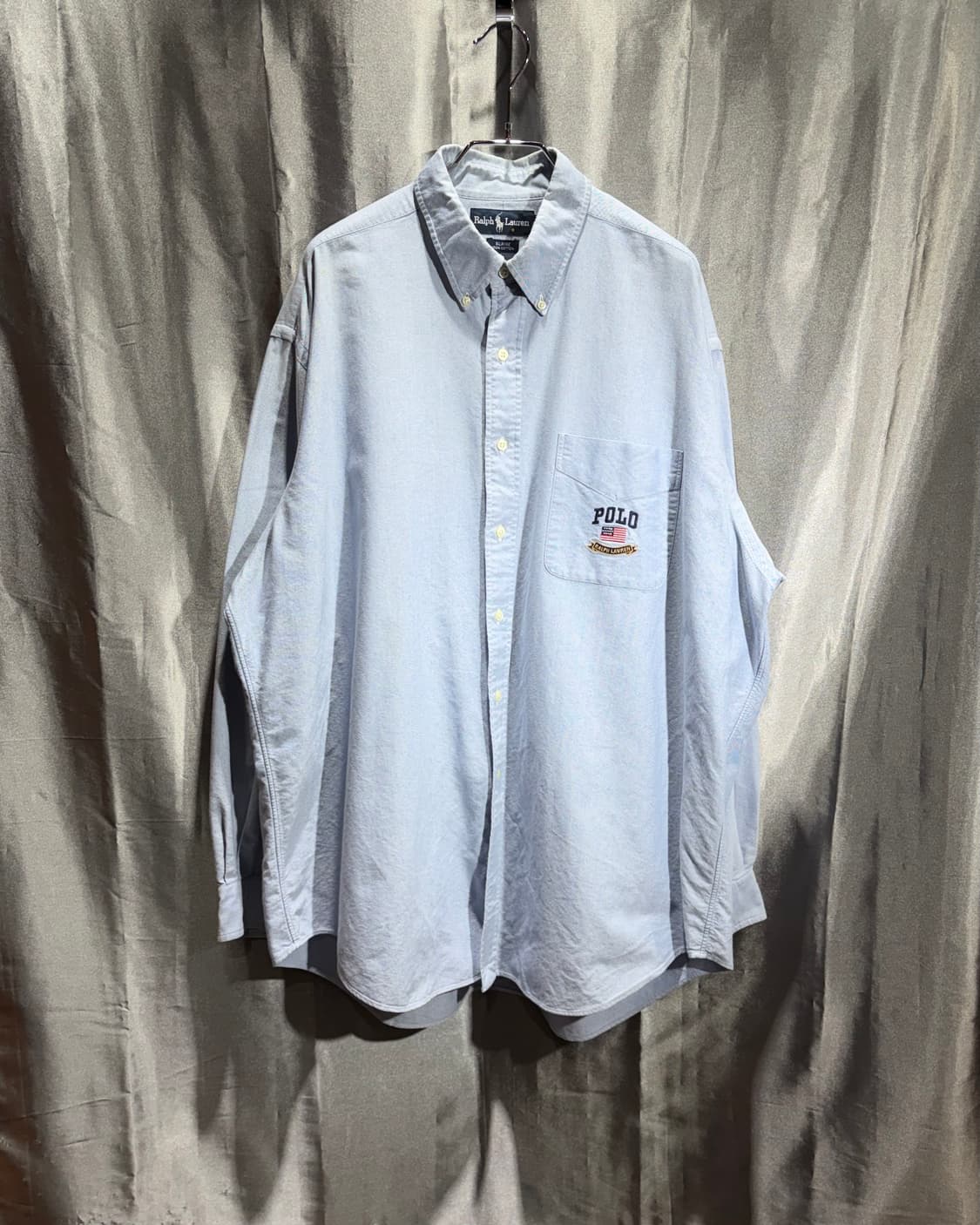 XL 폴로랄프로렌 BLAIRE 원포켓 스카이블루 코튼 셔츠 상품이미지2