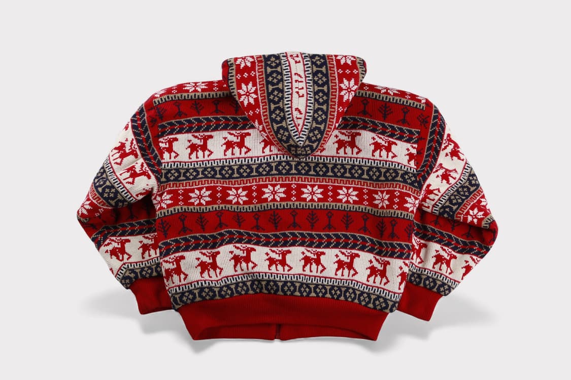 [여성 F] 빈티지 노르딕 양털 니트 후드집업 상품이미지8