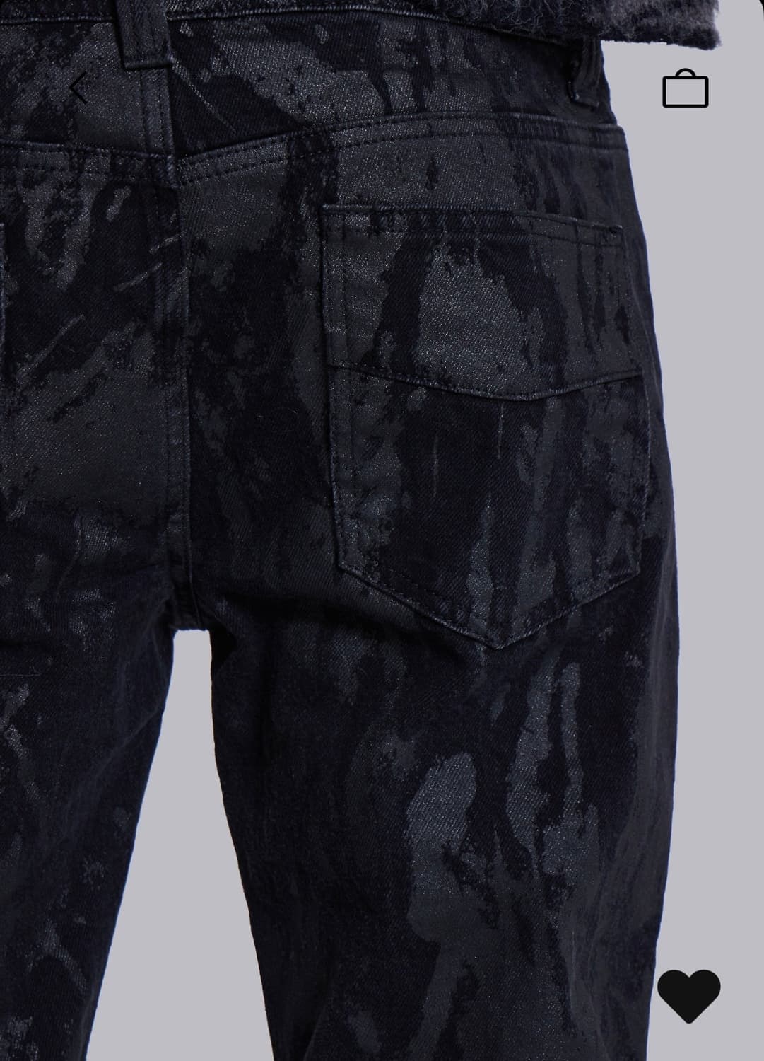 Jaded london Wax Coated Drift Jeans W28 상품이미지5