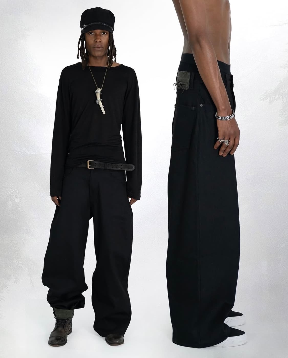 K-two studios 헤비 데님 블랙 S 상품이미지1