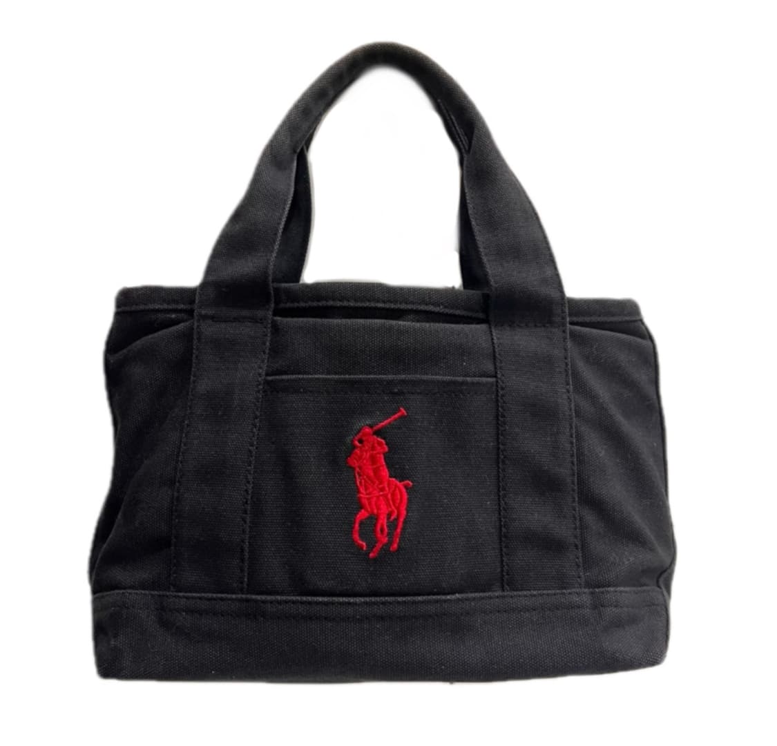 ❤️[정품] 폴로 랄프로렌 레드 빅포니 블랙 토트백❤️ 상품이미지1