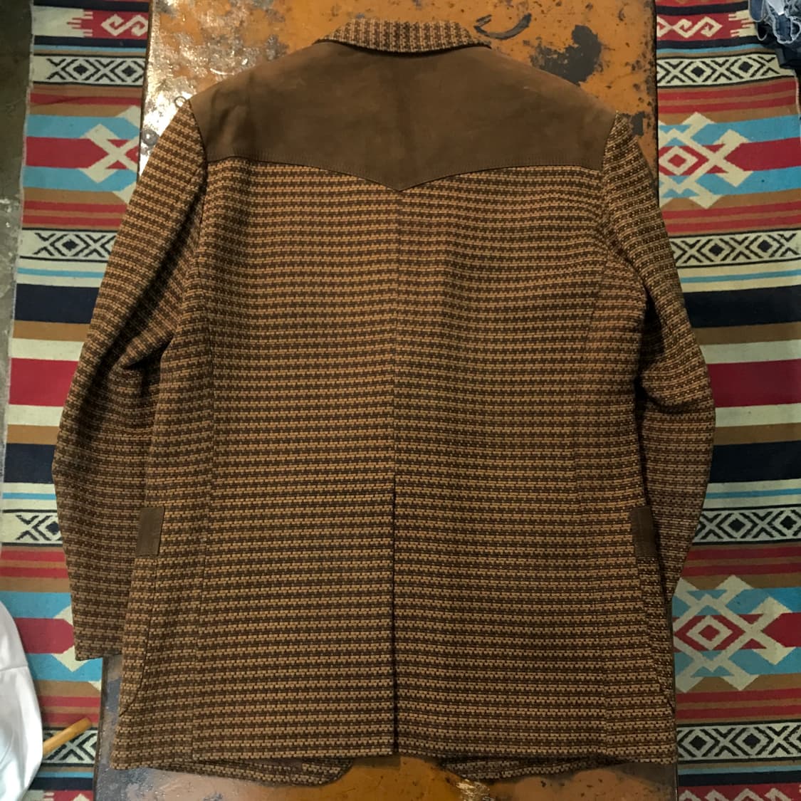 Japan 빈티지 레더 웨스턴 블레이저 자켓 남성 105 110  상품이미지7