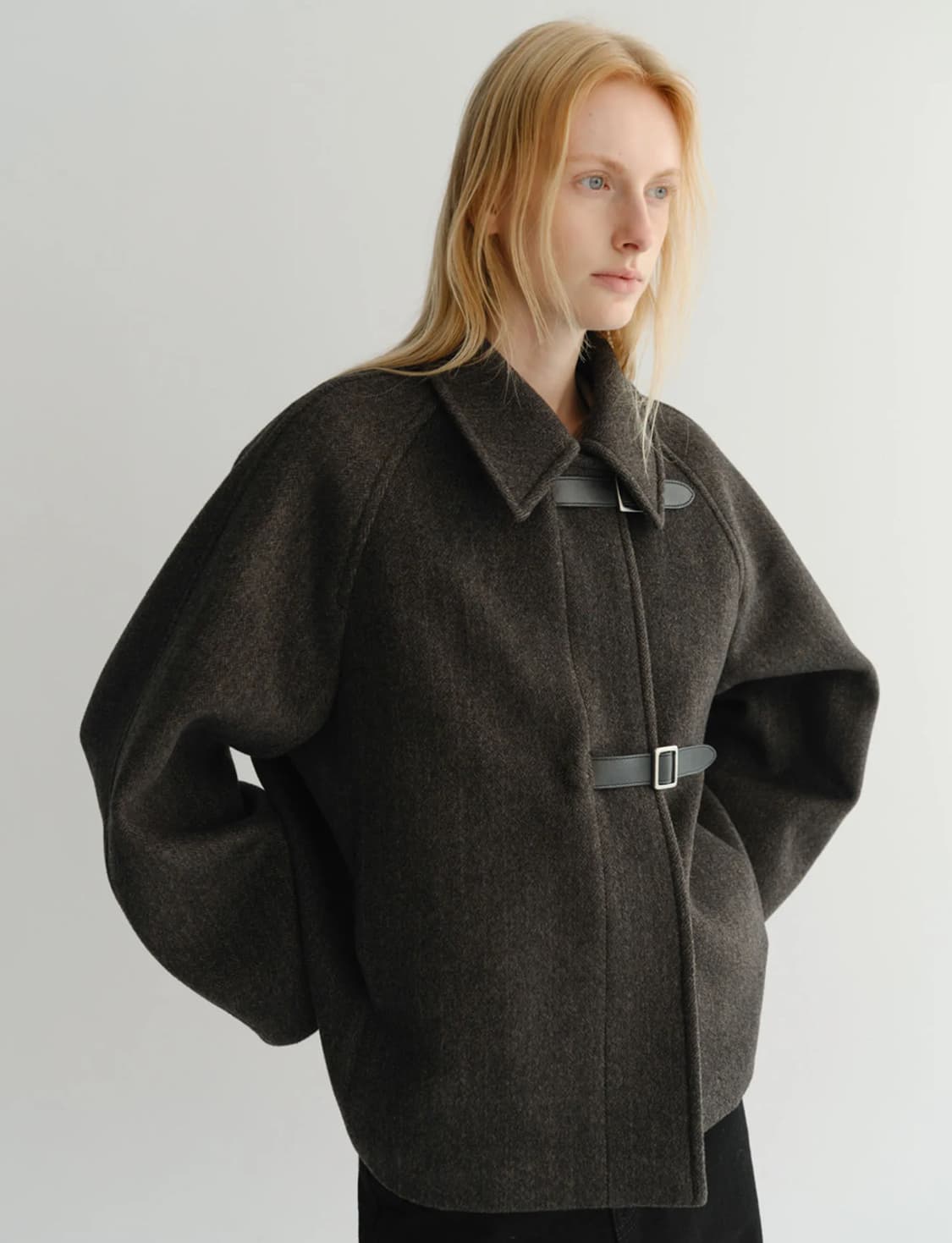 구해요) eaah 이아 cale buckle coat S사이즈 상품이미지1