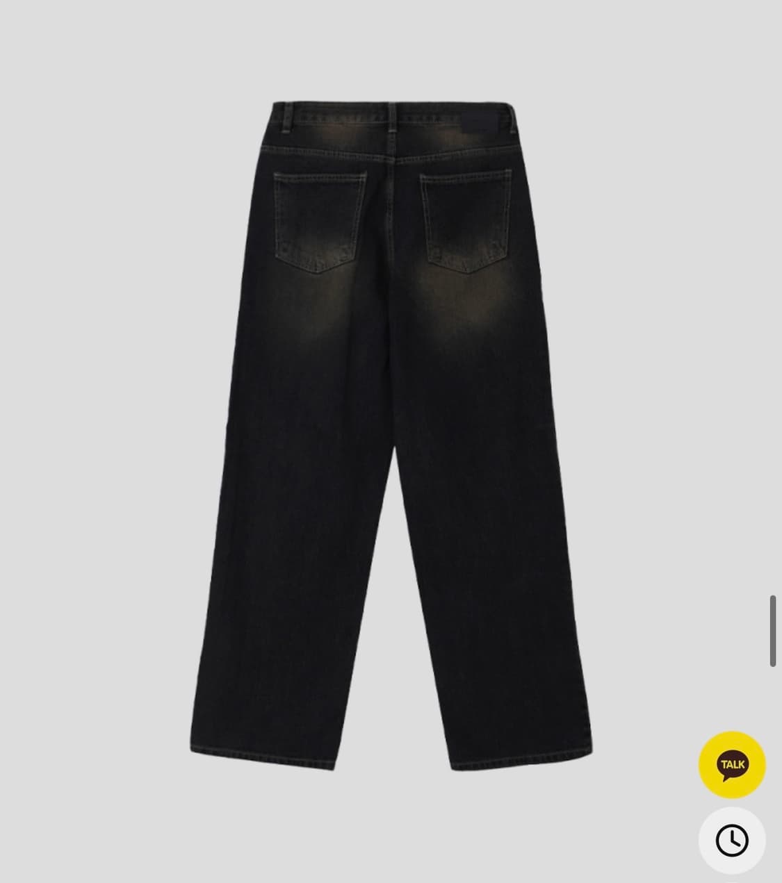 Wn 116 Black Brown Wide Denim Pants 상품이미지4