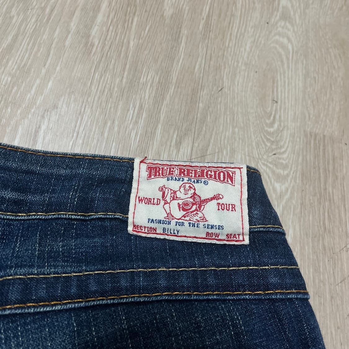 트루릴리전 여성 홀스슈 스티치  워싱 데님 청바지 30 상품이미지5