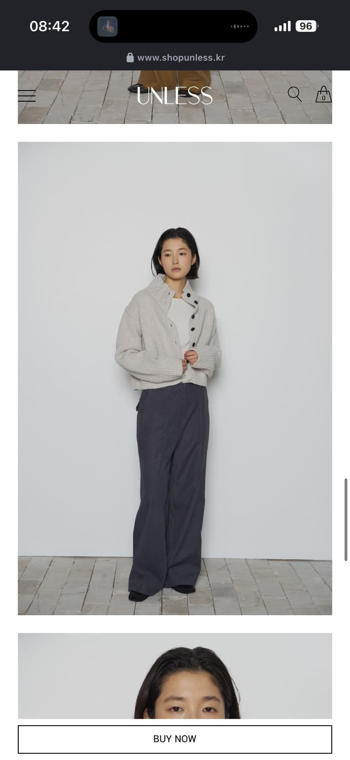 unless round-tuck pants, charcoal S 상품이미지2