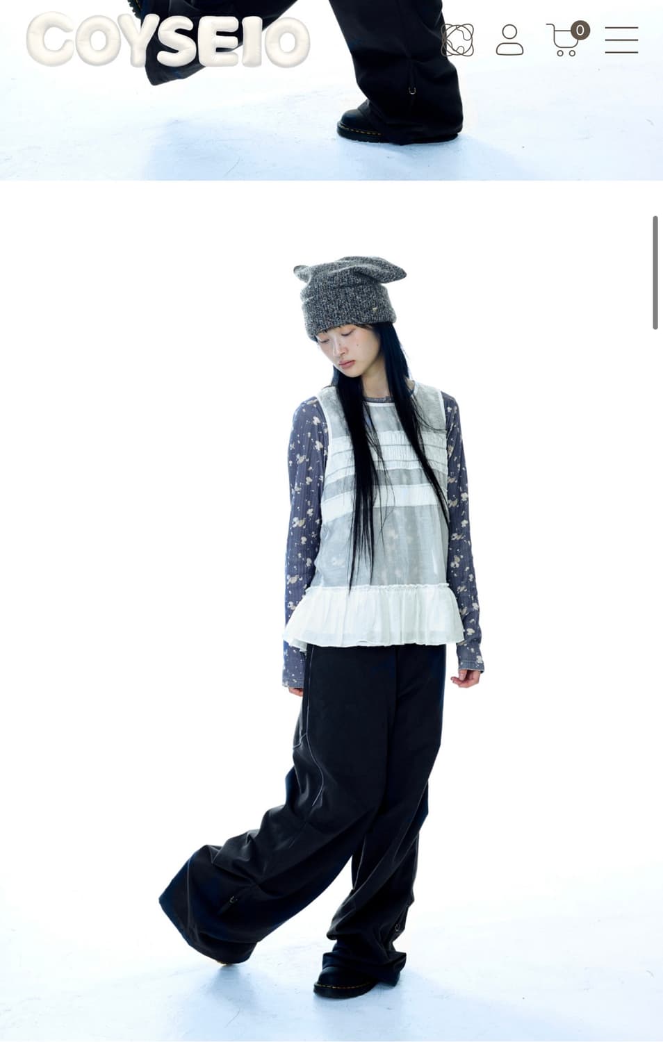 SOFT STRAP LINE PANTS NAVY 상품이미지2