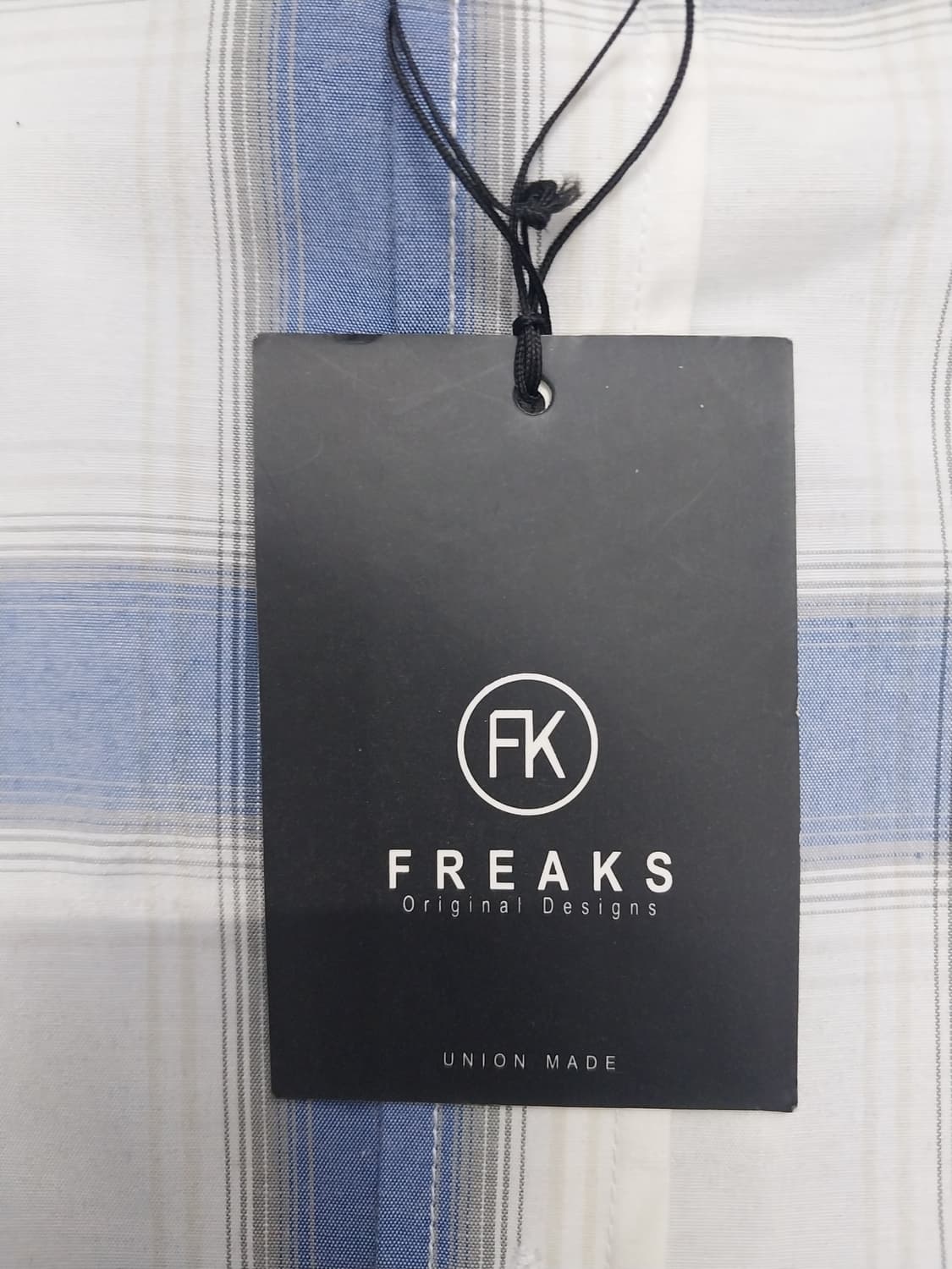 (새상품)FREAKS STORE 체크 헨리넥 셔츠 M 상품이미지4