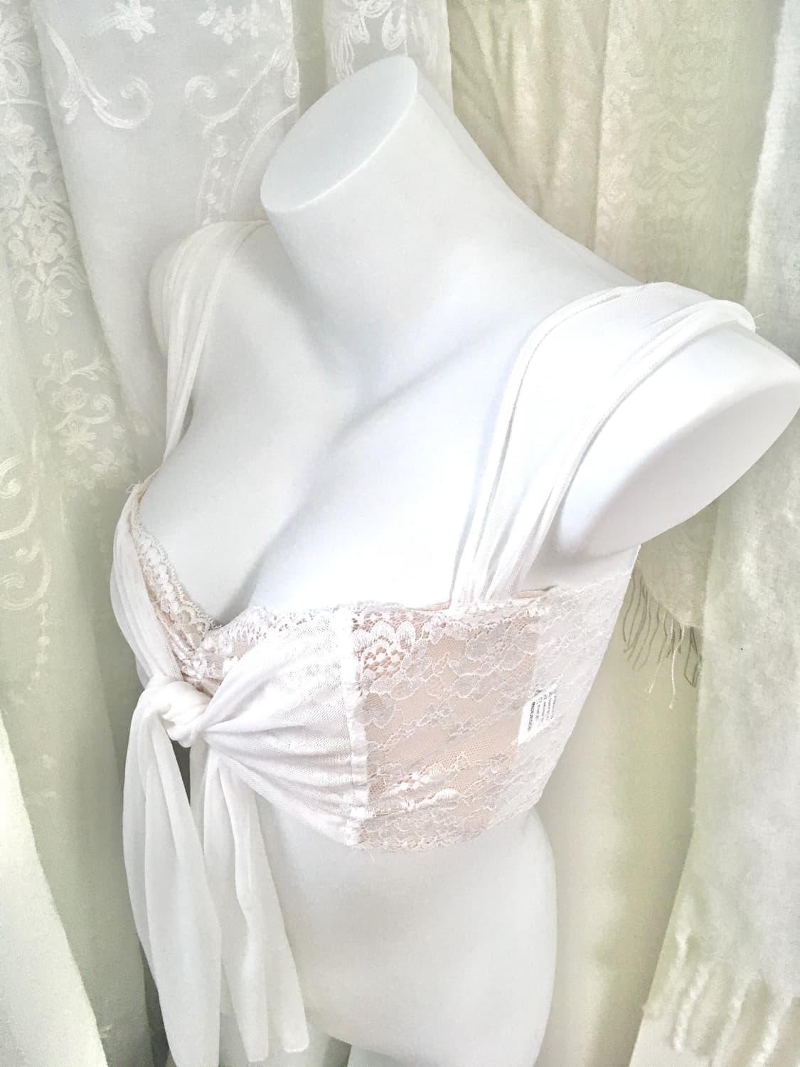 레이스 페어리 크롭 슬리브리스  상품이미지9