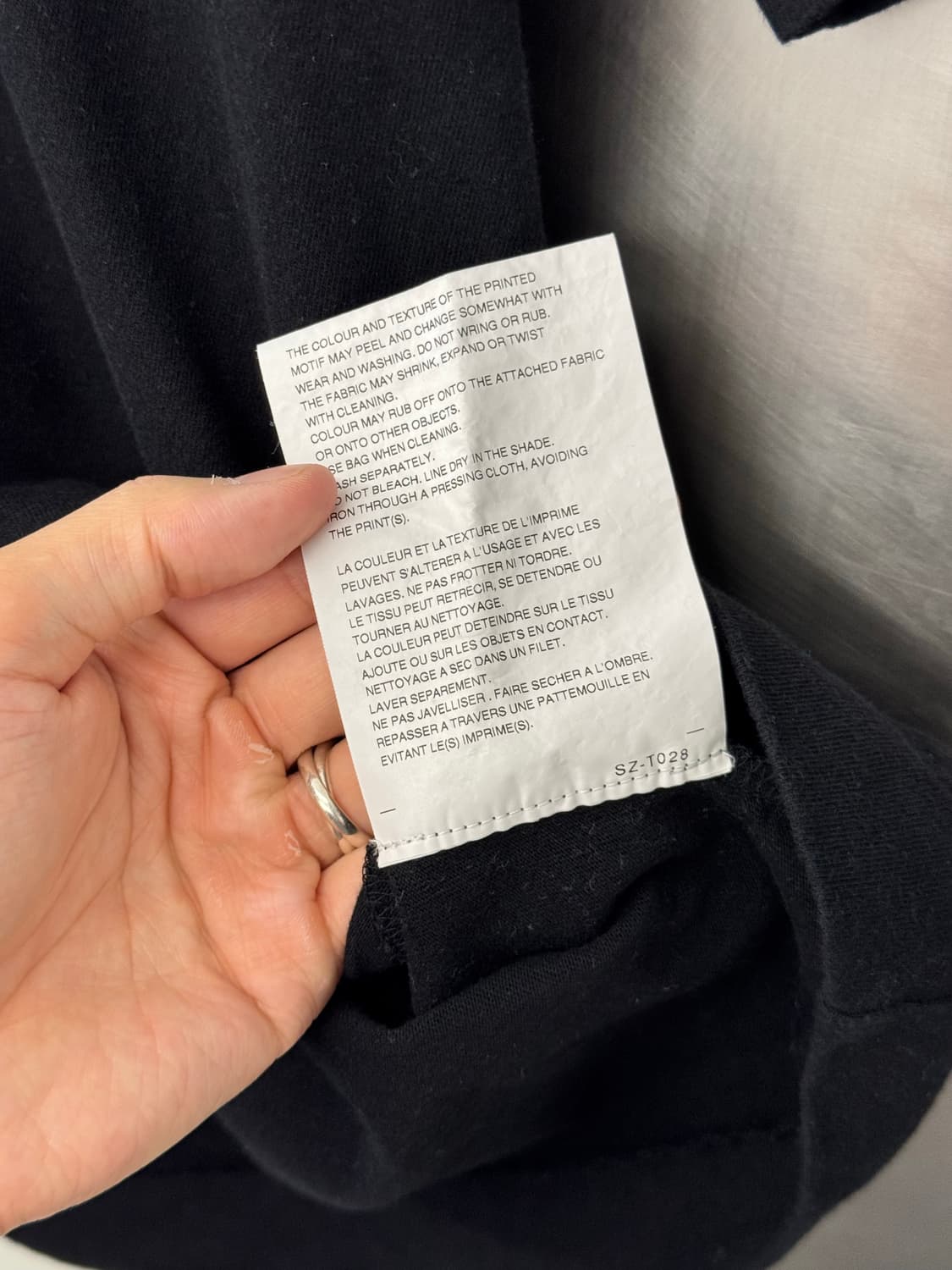 [M] CDG 1986 꼼데가르송 티셔츠 블랙 상품이미지6