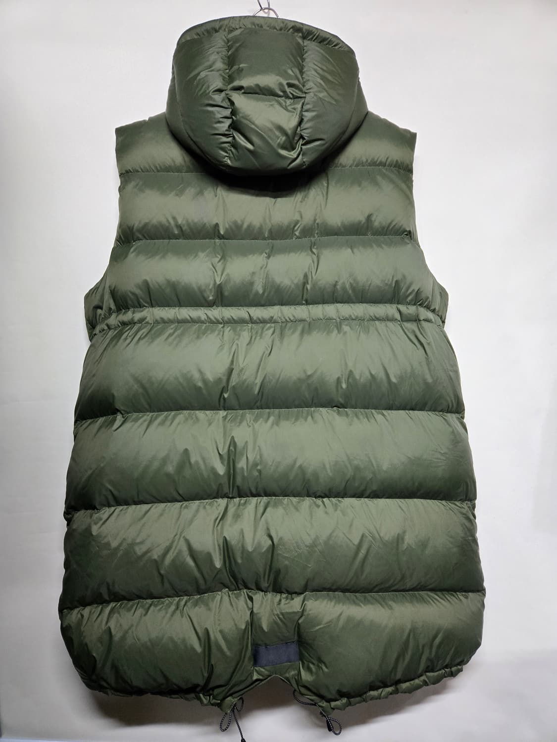 RED 후드 롱패딩 베스트 올리브 F 빅사이즈~120 상품이미지2
