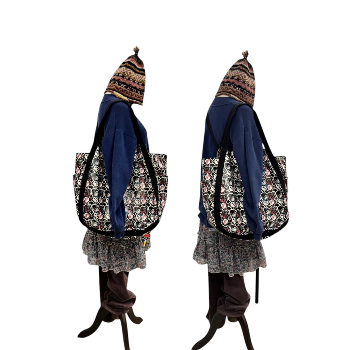 히스테릭글래머 PVC 숄더백 블랙 상품이미지10