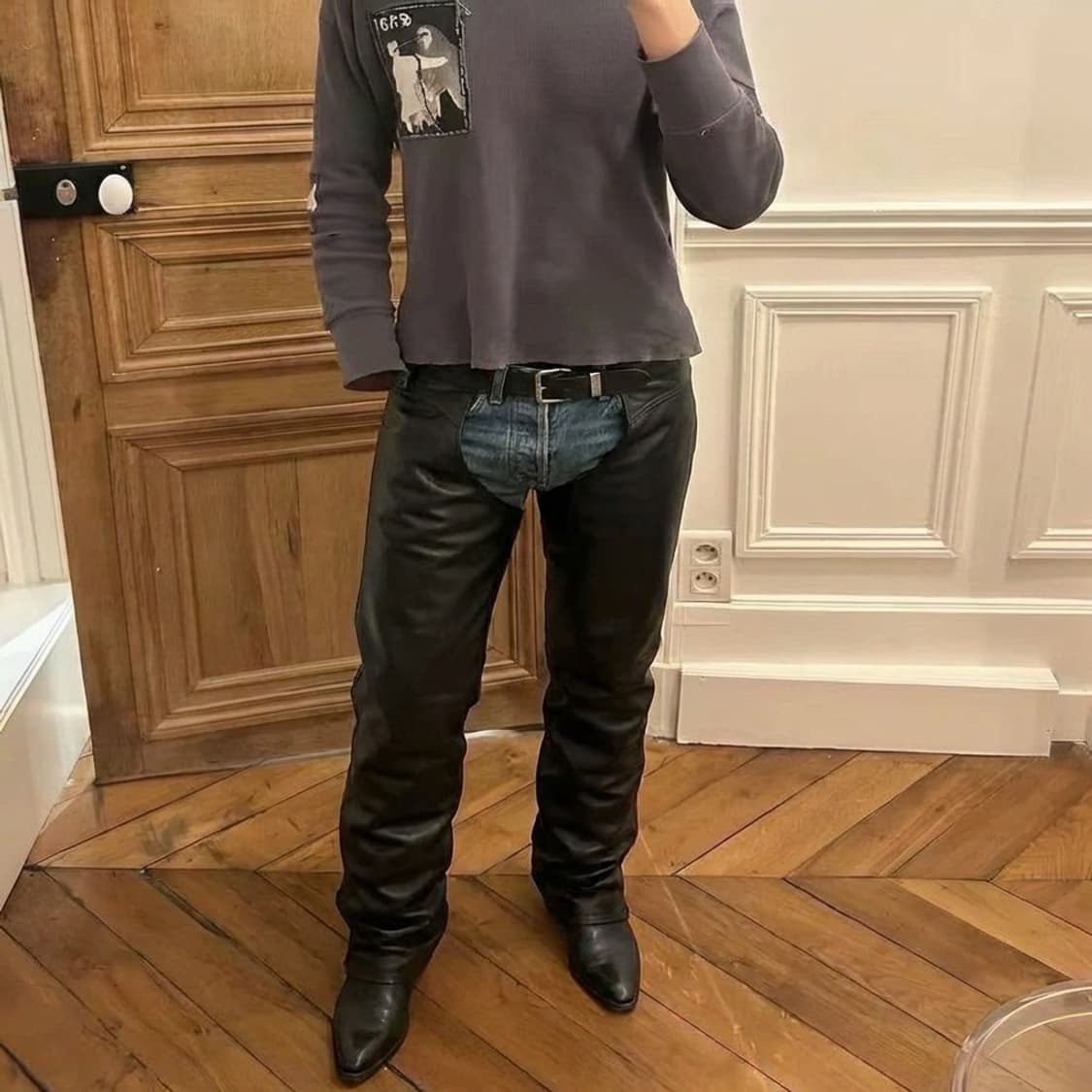 할리데이비슨 챕스 레더 팬츠  상품이미지1