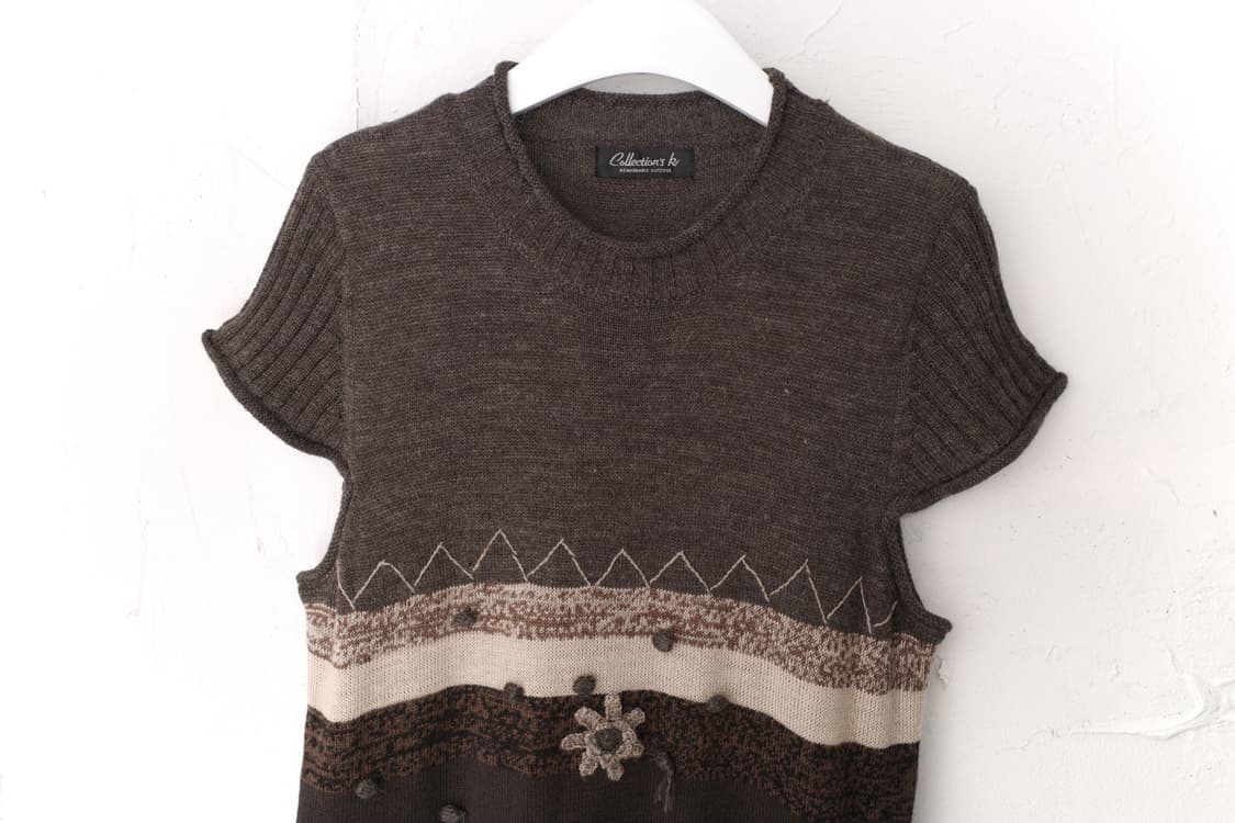 flower knit vest 상품이미지3