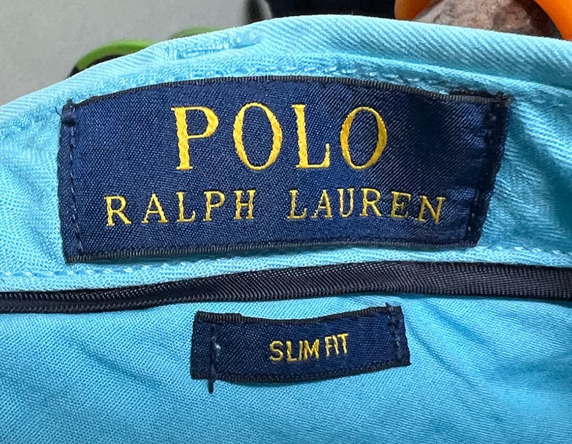 POLO 폴로 스트레치 슬림 남자 치노팬츠 캐주얼 민트블루 L 32 상품이미지4