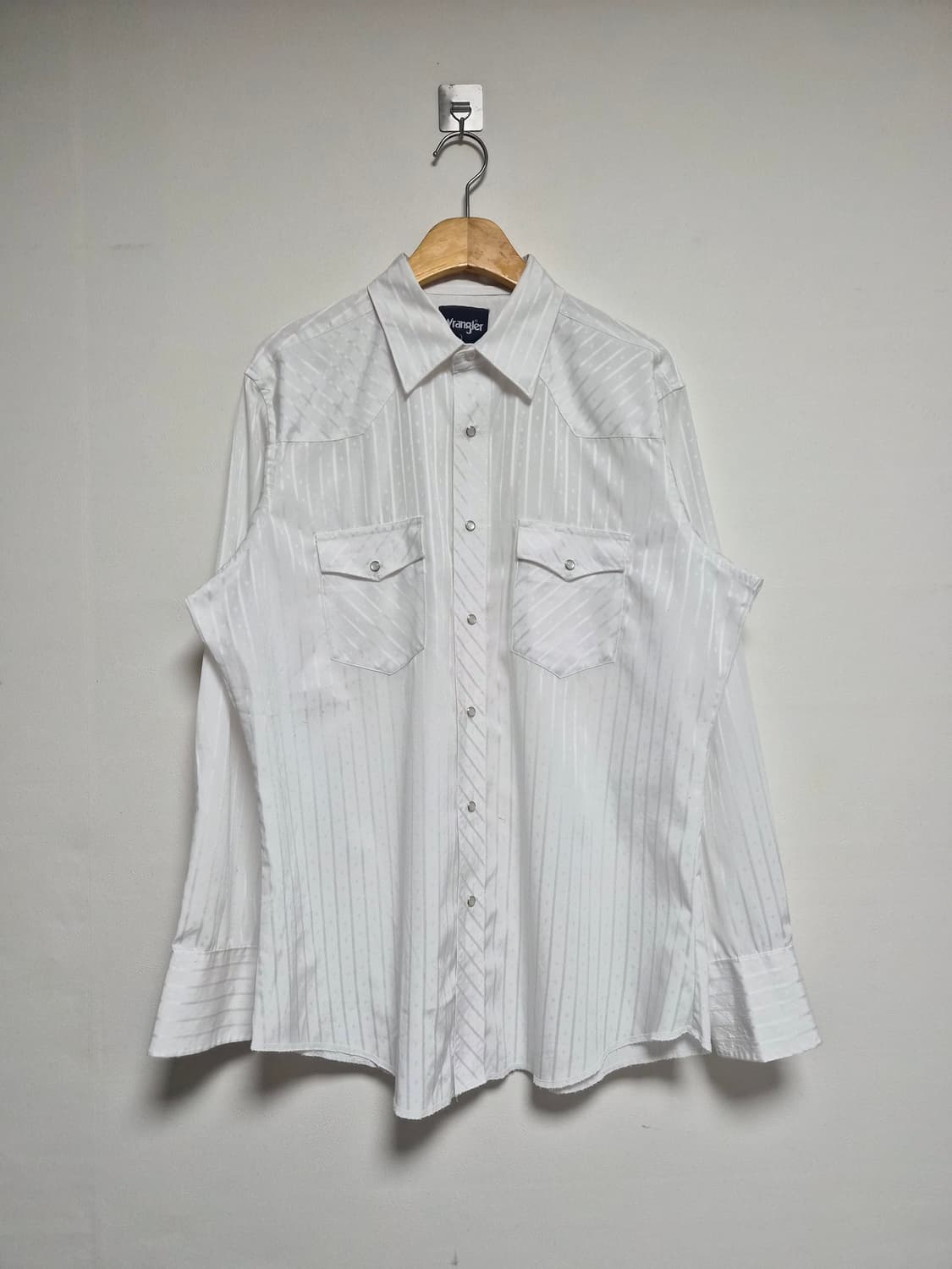 랭글러Wrangler 화이트 웨스턴 셔츠 XL - S387 상품이미지1