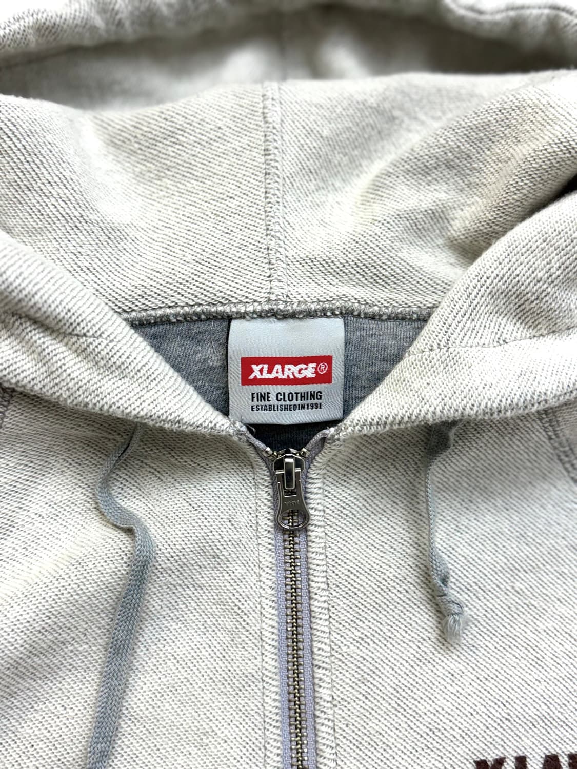 X-LARGE 엑스라지 그레이 컬러 오버록 디테일 투웨이 후드집업 상품이미지8