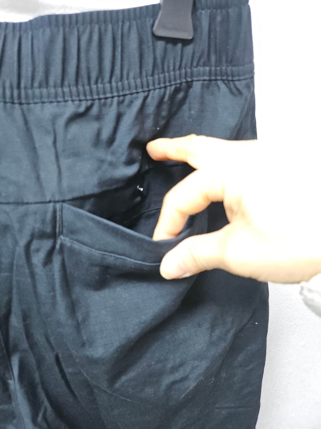 정품) 나이키 블랙 카고 와이드 바지 S 상품이미지4