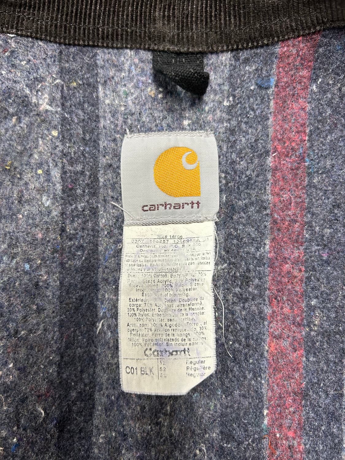 빈티지 칼하트 블랑켓 캔버스 초어 워크 자켓 [52R] 상품이미지6