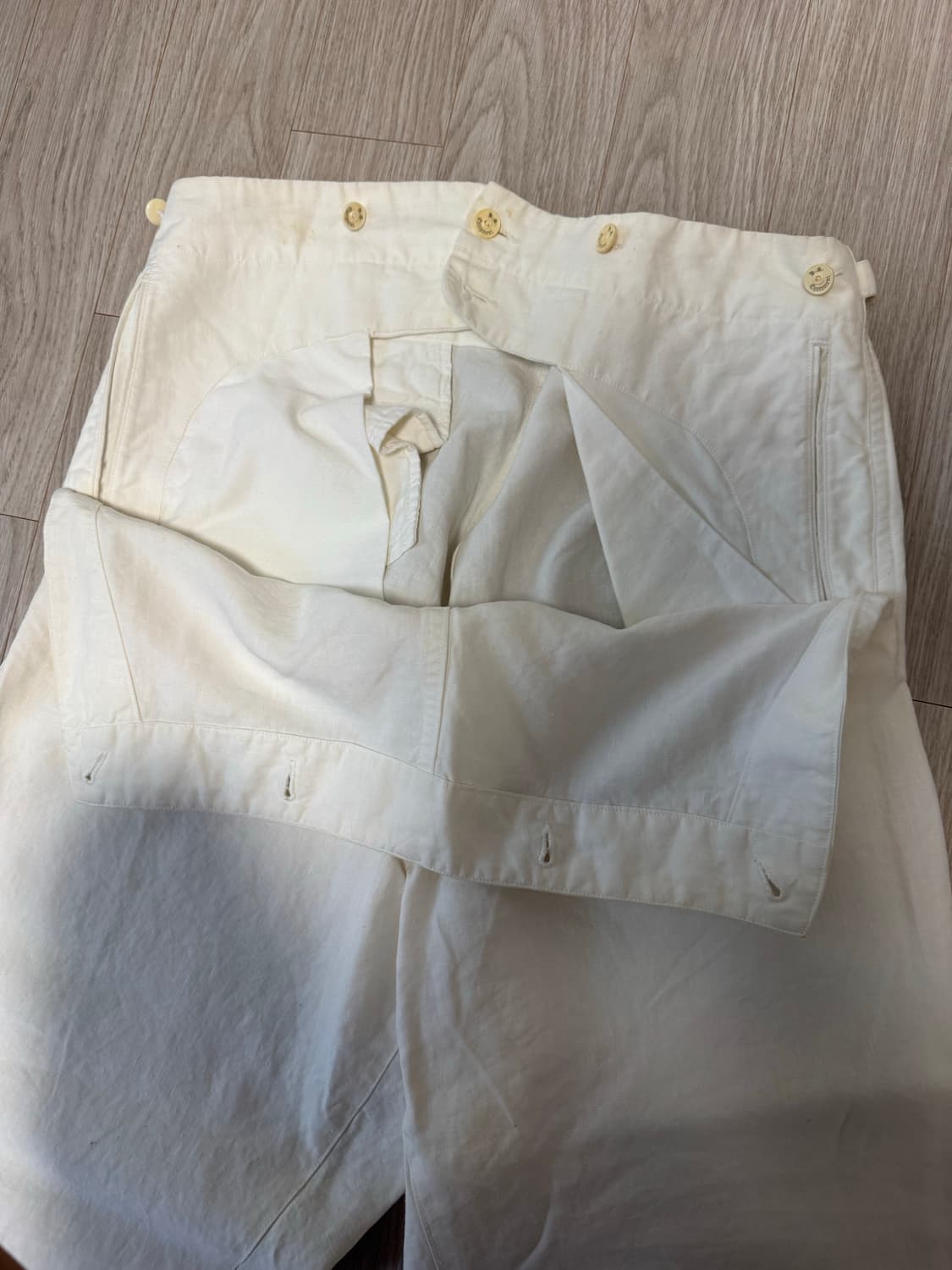 하버색 린넨 팬츠 상품이미지3