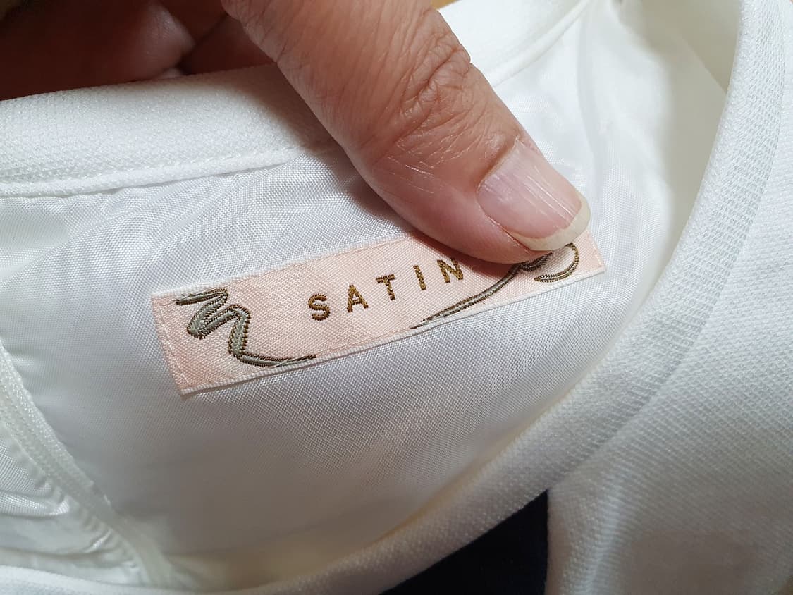 샤틴(SATIN) 투톤 배색원피스 55 상품이미지7