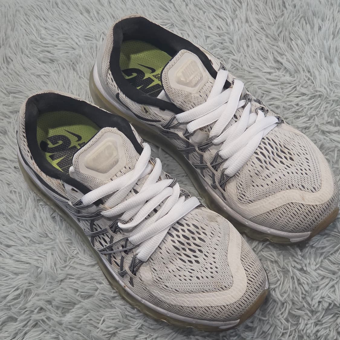 2w-2:나이키 에어맥스 2015 화이트-블랙 24cm 상품이미지5