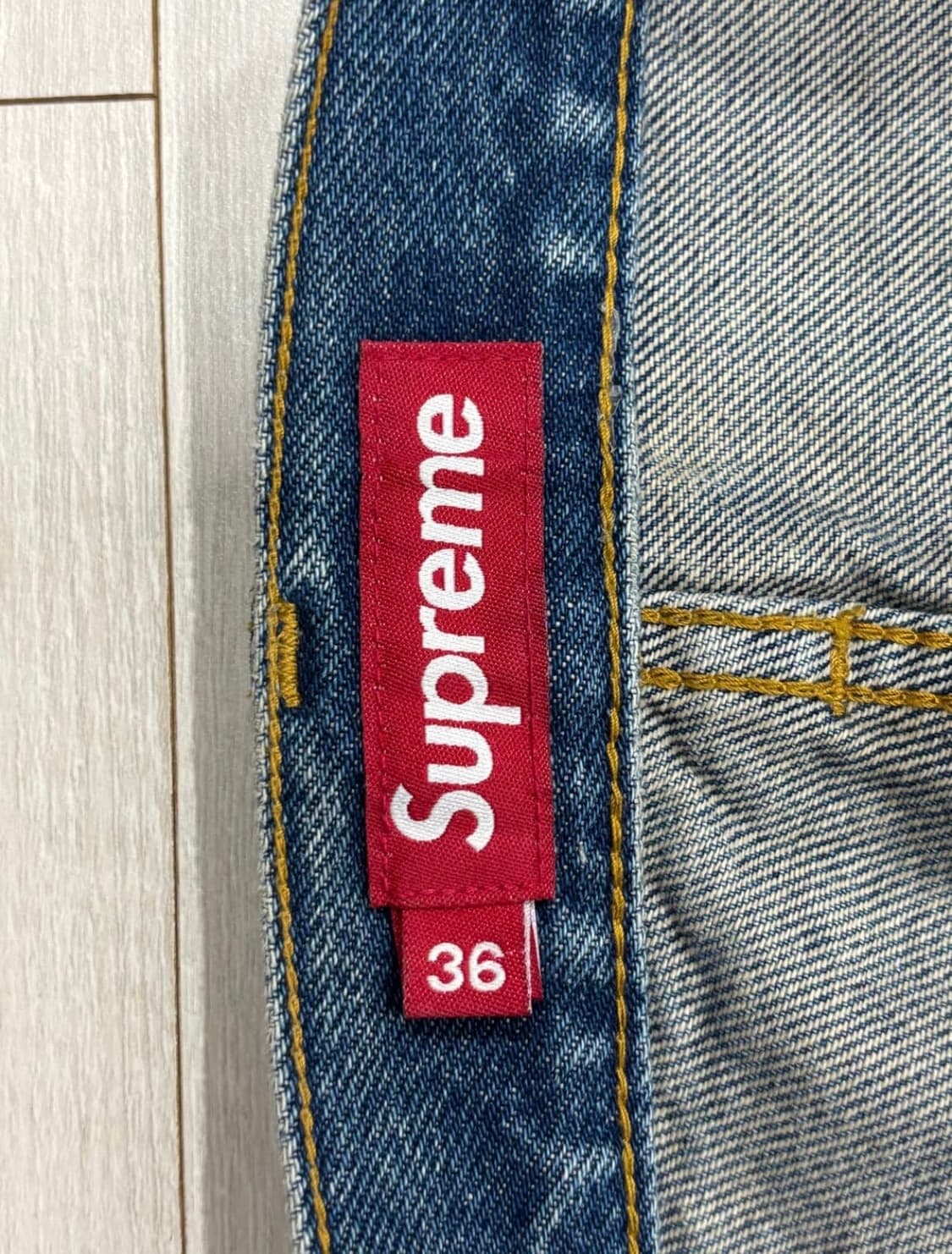 슈프림 배기진 워시드 인디고 상품이미지5