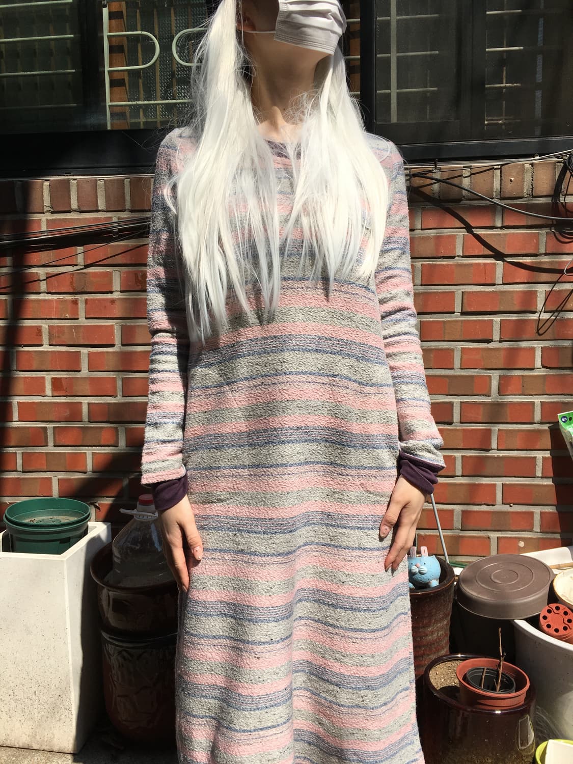 퍼플 긴팔 티셔츠 이너 상품이미지4