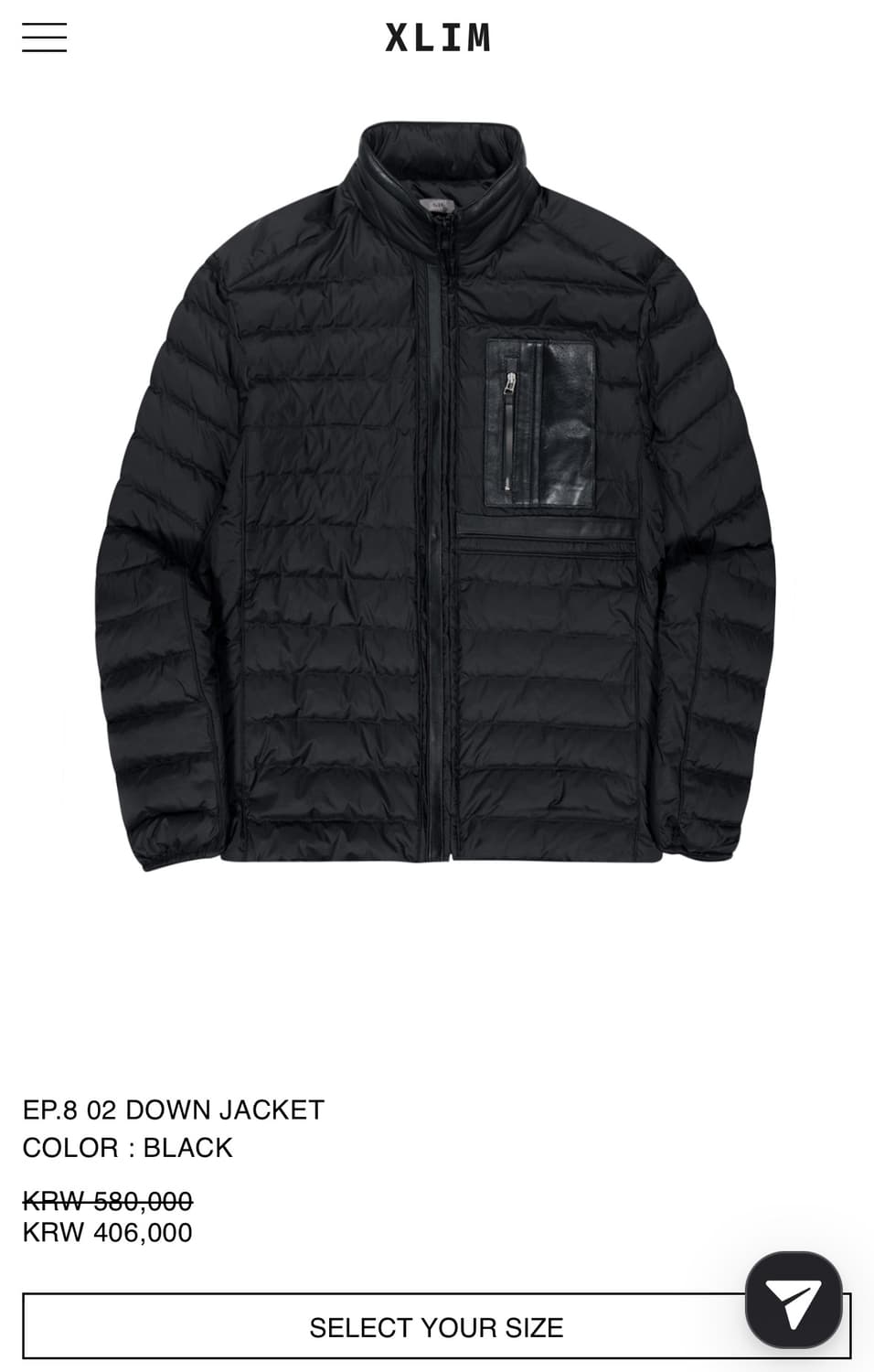 Xlim EP.8 02 DOWN JACKET M 상품이미지1