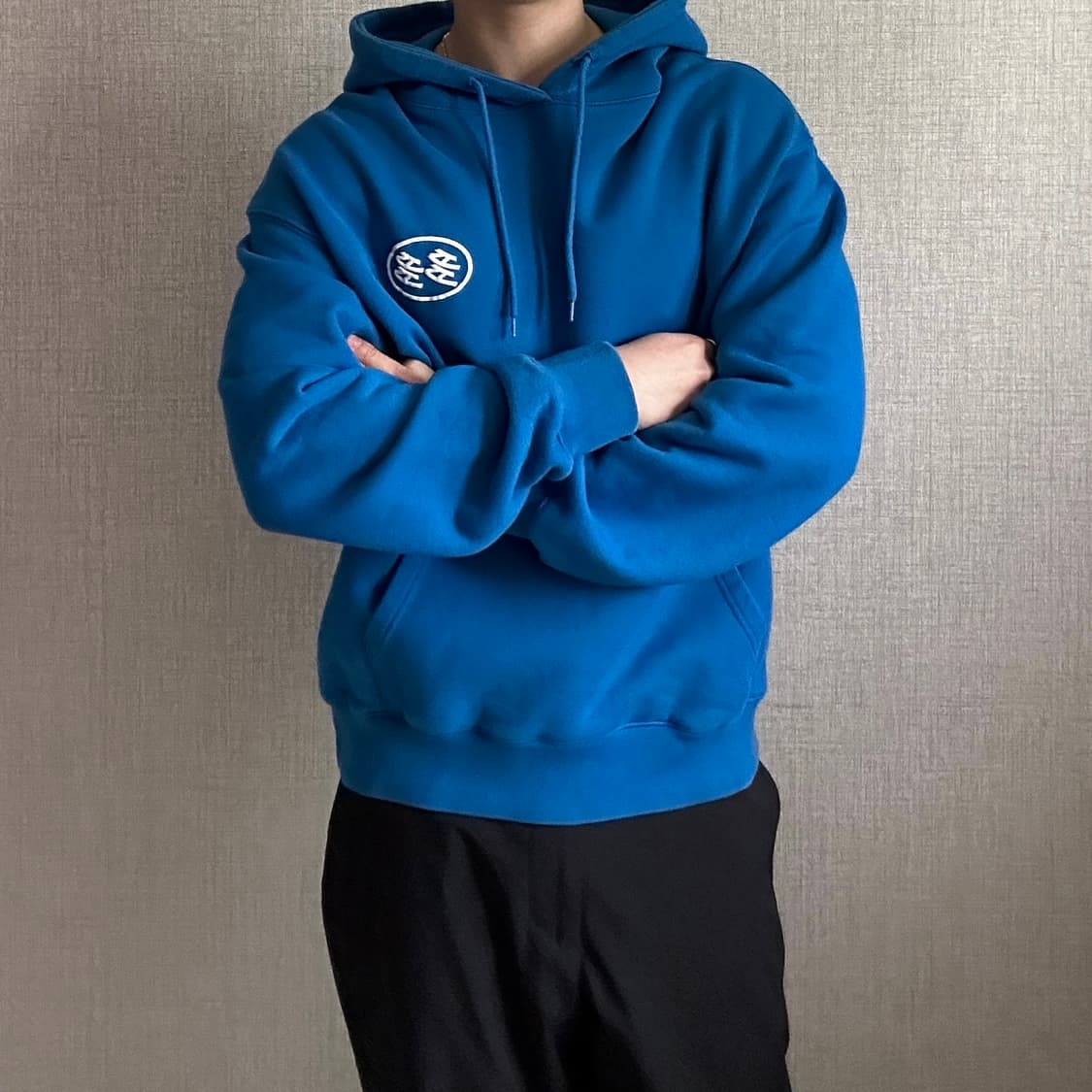DADA 다다 서비스 블루 로고 후드티 3 상품이미지3