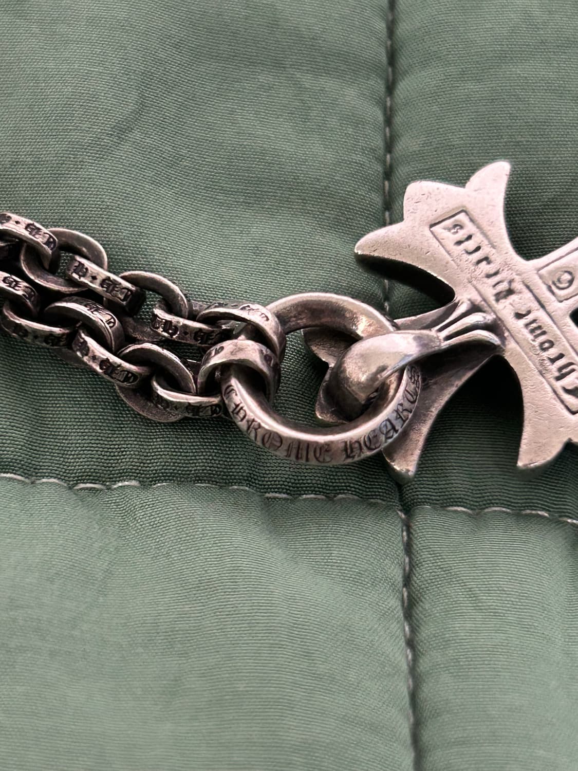 [24인치] 크롬하츠 페이퍼체인 일체형 목걸이 상품이미지5