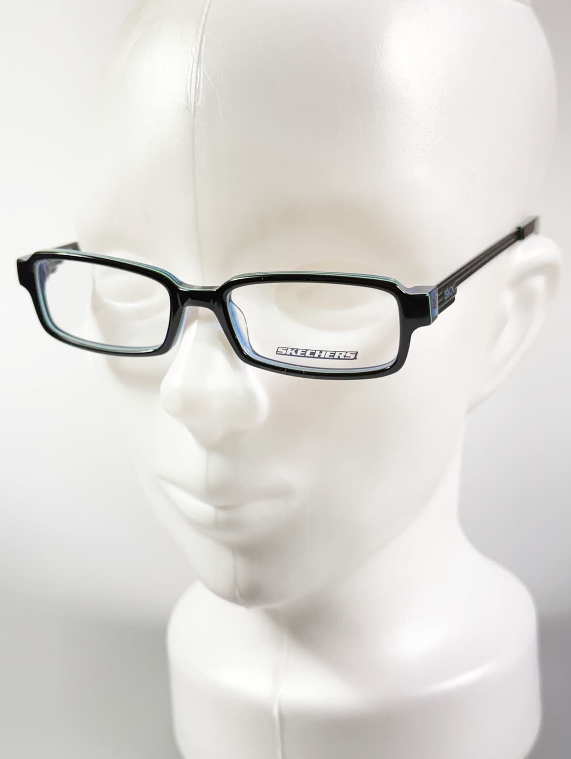 SKECHERS 블랙 뿔테 스퀘어 빈티지 안경 상품이미지8