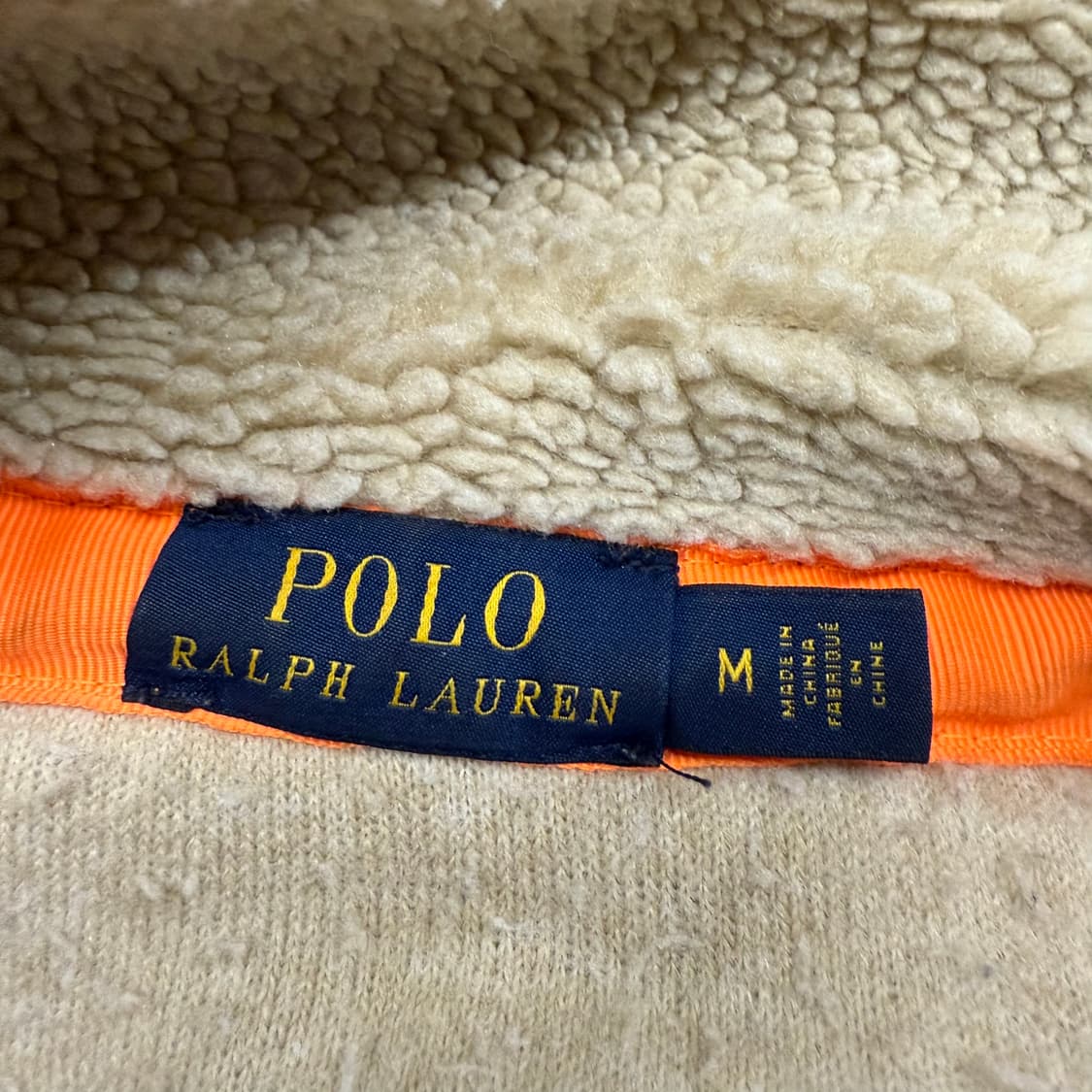 [정품/M] 폴로 랄프로렌 플리스 자켓 베이지 블루 b16 상품이미지5