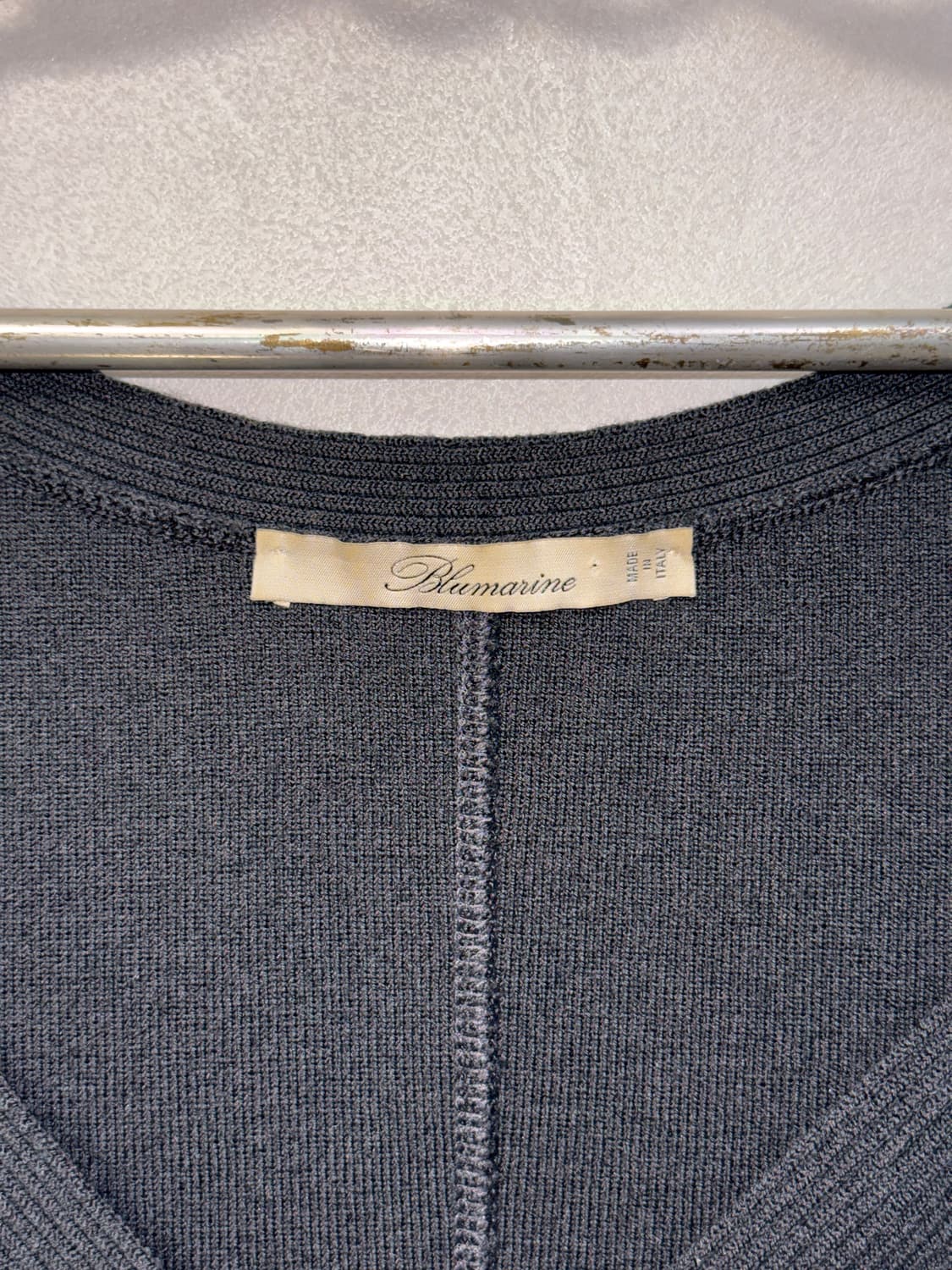 Blumarine virgin wool square neck 가디건 상품이미지7