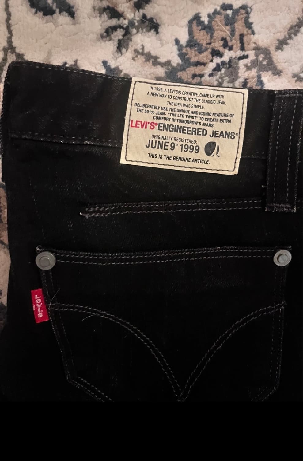 Levis 로우라이즈 엔지니어드 플레어진 상품이미지3
